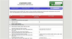 Desktop Screenshot of nomor.com