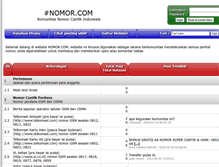 Tablet Screenshot of nomor.com